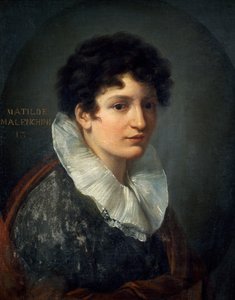 विन्सेन्ज़ो कैमुचिनी (1771-1844) द्वारा मैटिल्ड माज़ेनचिनी का पोर्ट्रेट, कैनवास पर तेल, 61x49 सेमी, सीए 1815 द्वारा विन्सेन्ज़ो कैमुचिनी