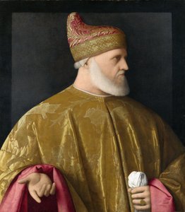 डोगे का पोर्ट्रेट, एंड्रिया ग्रिट्टी (1455-1538) कैनवास पर तेल, सीए 1530 द्वारा विन्सेन्ज़ो डी बियाजियो कैटेना