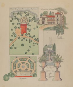 इतालवी विला डिजाइन, सी। 1936.