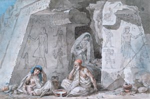 मिस्र का परिवार 19 वीं शताब्दी का एक प्राचीन मकबरा है