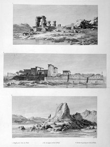 Philae, मिस्र में बर्बाद मंदिर, 1802
