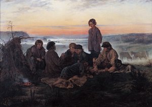 बेजिन ले, 1869 द्वारा व्लादिमीर ईगोरोविक माकोवस्की