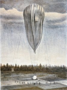 द स्ट्रैटोस्फियर बैलून, 1935। द्वारा व्लादिमीर ग्रिगोरीविच युंग
