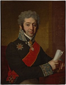 प्रिंस अलेक्सेई अलेक्सेयेविच डोलगोरुकी का पोर्ट्रेट 1775-1834, 1811 द्वारा व्लादिमीर लुइच बोरोविकोवस्की