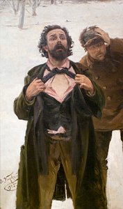 पेंटिंग के लिए अध्ययन खूनी रविवार 22 जनवरी 1905, 1905।