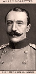 H.S.H, PR. Ernest of Hohenlohe-Langenbourg, 1908. द्वारा WD और HO विल्स