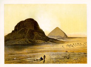मिस्र के दशूर के ईंट पिरामिड, c1870।