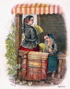 स्पेनिश लड़की, 1809।