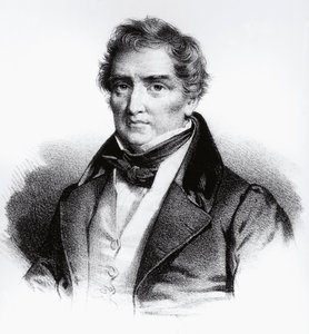 फ्रेंकोइस जोसेफ विक्टर ब्रूसेइस (1772-1838) का पोर्ट्रेट फ्रांसीसी चिकित्सक, उत्कीर्णन द्वारा WG (बाद) थायर