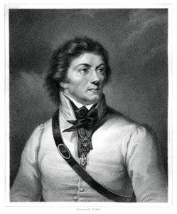 Tadeusz Kosciuszko, पोलिश और लिथुआनियाई राष्ट्रीय नायक, सामान्य और नेता, 1833 द्वारा डब्ल्यू। हॉल