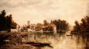 जोड़े में से एक, ट्विकेनहैम का दृश्य द्वारा डब्ल्यू। हावर्ड