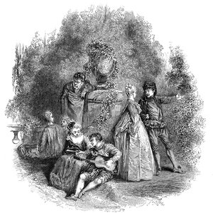 1644, 1844 में वट्टू का दृश्य। द्वारा डब्ल्यूजे लिंटन