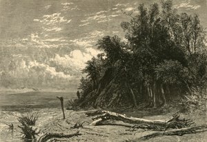 द शोर एट लेक फॉरेस्ट, 1874। द्वारा डब्ल्यूजे लिंटन