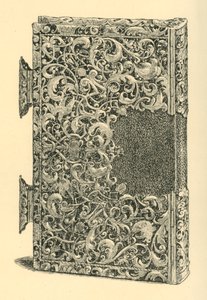 सिल्वर गिल्ट बुक कवर, 1881। द्वारा डब्ल्यू जोन्स