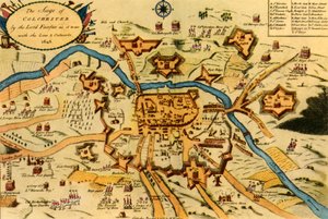 संसद बलों द्वारा कोलचेस्टर की घेराबंदी..., 1648, 1944। द्वारा डब्ल्यू कीमर