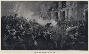 1849 में एस्टोर प्लेस दंगा (लिथो) द्वारा WP स्नाइडर