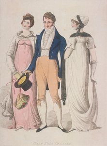 हाफ फुल ड्रेसेस, c1810