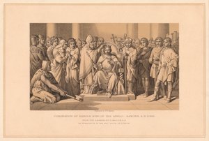 एंग्लो-सैक्सन के हेरोल्ड किंग का राज्याभिषेक, 1066 ई., 1878 द्वारा डब्ल्यू रिडवे