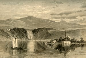 मोंटमोरेंसी का झरना, 1874। द्वारा डब्ल्यू रॉबर्ट्स