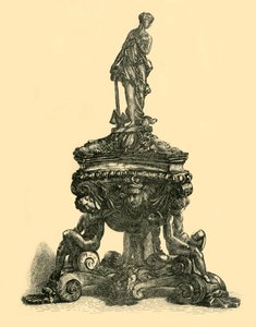 कांस्य इंकस्टैंड, 16 वीं शताब्दी के मध्य में, 1881। द्वारा डब्ल्यूडब्ल्यू मैककार्टी