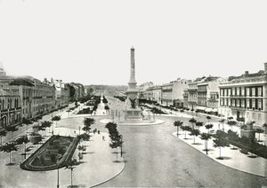 रेस्टौरैडोर्स स्क्वायर, लिस्बन, पुर्तगाल, 1895।