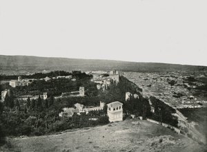 शहर और अल्हमबरा, ग्रेनेडा, स्पेन, 1895। द्वारा डब्ल्यू एंड एस लिमिटेड