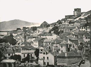 शहर का दृश्य, जिब्राल्टर, 1895। द्वारा डब्ल्यू एंड एस लिमिटेड