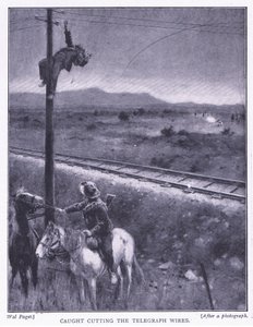 तारों को काटते हुए, प्रिटोरिया के बाद का चित्रण: द गुरिल्ला वॉर, 1902 द्वारा व्हेल पगेट