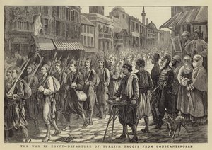 मिस्र में युद्ध, कांस्टेंटिनोपल से तुर्की सैनिकों का प्रस्थान द्वारा वाल्टर चार्ल्स हॉर्सले