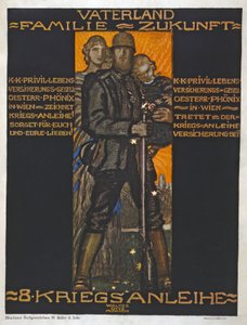 पितृभूमि, परिवार, भविष्य पब। 1918 (रंग लिथोग्राफ) द्वारा वाल्टर डिट्ज