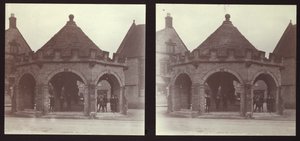 सोमरटन मार्केट क्रॉस, मार्केट प्लेस, सोमरटन, साउथ समरसेट, समरसेट, 1913। द्वारा वाल्टर एडवर्ड ज़ेटमायरी