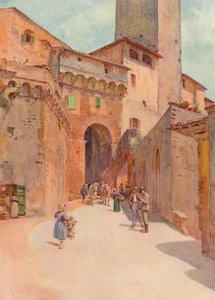 पोर्टोन देइ बिकसी, सैन गिमिग्नानो, c1900 1913 द्वारा वाल्टर फ्रेडरिक रूफ टाइंडेल