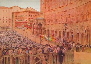 सिएना के पालियो, c1900 1913 द्वारा वाल्टर फ्रेडरिक रूफ टाइंडेल