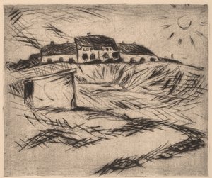 बैरक बैरक, 1916। द्वारा वाल्टर ग्रैमैट
