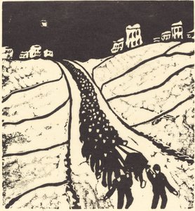 दफन दफन, 1916। द्वारा वाल्टर ग्रैमैट
