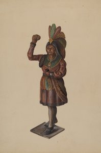 सिगार स्टोर इंडियन, सी. 1936. द्वारा वाल्टर होचस्ट्रैसर