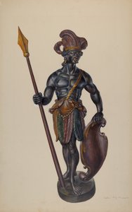 सिगार स्टोर इंडियन, सी. 1937. द्वारा वाल्टर होचस्ट्रैसर