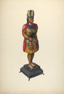 सिगार स्टोर इंडियन, सी. 1937. द्वारा वाल्टर होचस्ट्रैसर