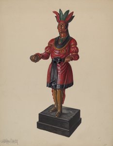 सिगार स्टोर इंडियन, सी. 1937.