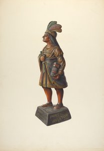 सिगार स्टोर इंडियन, सी. 1937. द्वारा वाल्टर होचस्ट्रैसर