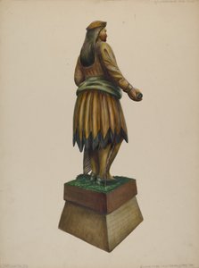 सिगार स्टोर इंडियन, सी. 1937. द्वारा वाल्टर होचस्ट्रैसर