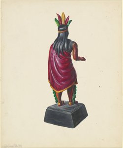 सिगार स्टोर इंडियन, सी। 1937. द्वारा वाल्टर होचस्ट्रैसर