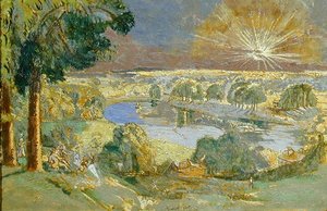 रिचमंड हिल से ग्रोवर द्वीप, c.1933 (कैनवास पर तेल) द्वारा वाल्टर रिचर्ड सिकर्ट