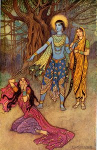 राम ने दानव प्रेमी को ठुकरा दिया, 1913। द्वारा वारविक गोबल