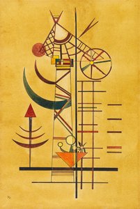 घुमावदार युक्तियाँ, 1927। द्वारा वासिली कैंडिंस्की