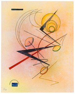 लिटिल वार्म, 1928। द्वारा Wassily Kandinsky