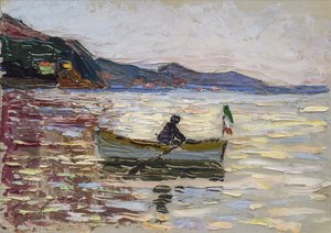 Rapallo। बोट ऑन द सी, 1906 द्वारा वासिली कैंडिंस्की