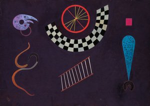 वर्गों के साथ रिबन, वासिली कैंडिंस्की द्वारा (1866-1944) द्वारा वासिली कैंडिंस्की
