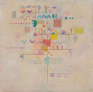 Zarter Aufstieg (ग्रेसफुल एसेंट)। 1934 द्वारा Wassily Kandinsky