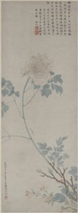 पेओनी, हैंगिंग स्क्रॉल, 1532 (कागज पर स्याही और रंग)